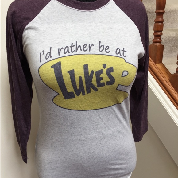 3/4 Sleeve I’d Rather be at Lukes XS tee - Picture 2 of 4